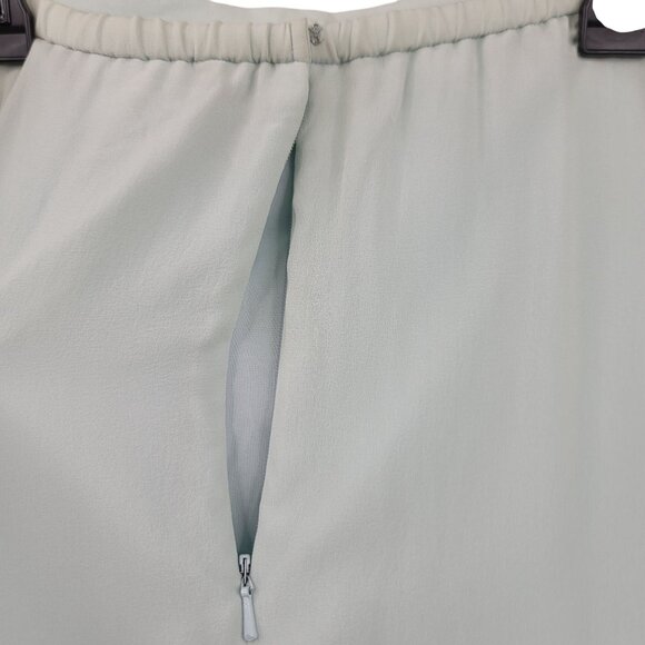 VTG Deadstock Shanghai Nites Long Light Blue 100% Silk Maxi Skirt Sz 8 *Callout - Picture 5 of 11